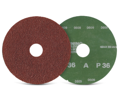 Taipan Abrasives TO-4624  Original Ceramic Fiber Disc 5 OD 12200 RPM 5 OD 7/8 Arbor 100 Grit 7/8 Arbor 